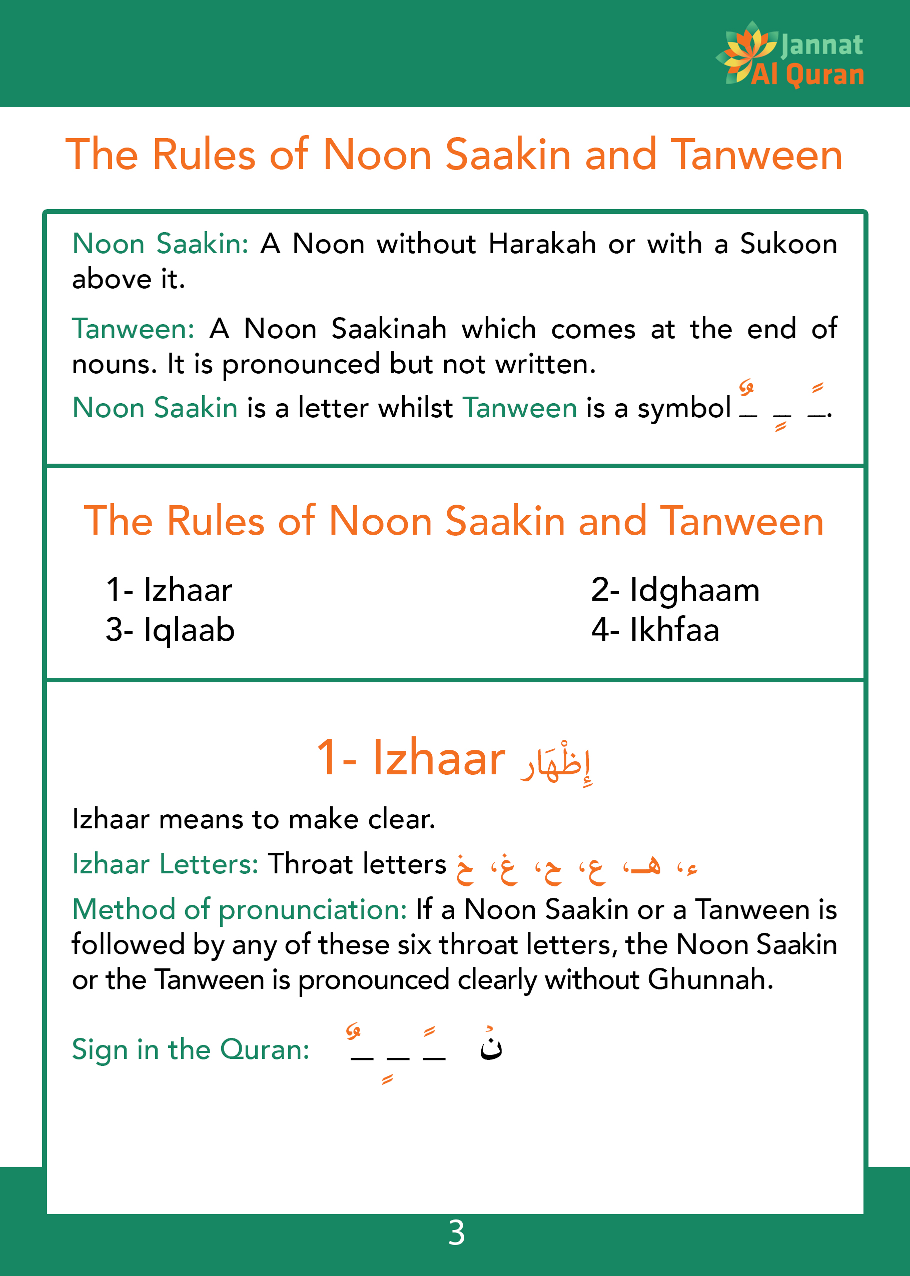 rules of tajweed in english pdf